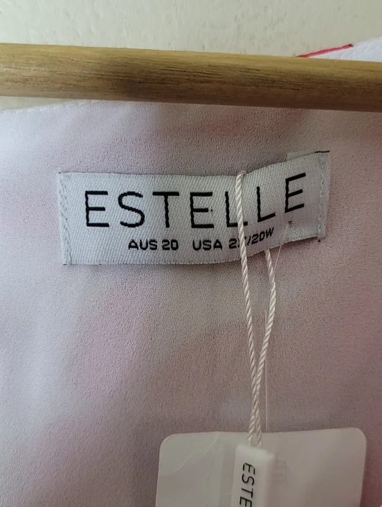 Estelle Poppy Essence Faux Wrap Mini Dress Size 2X NWT - Picture 11 of 12